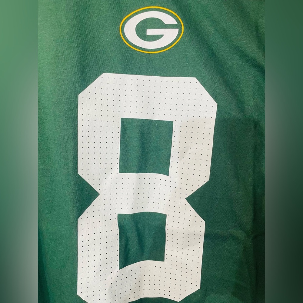 Green Bay Packers Josh Jacob’s Tee Green Jersey Men XL